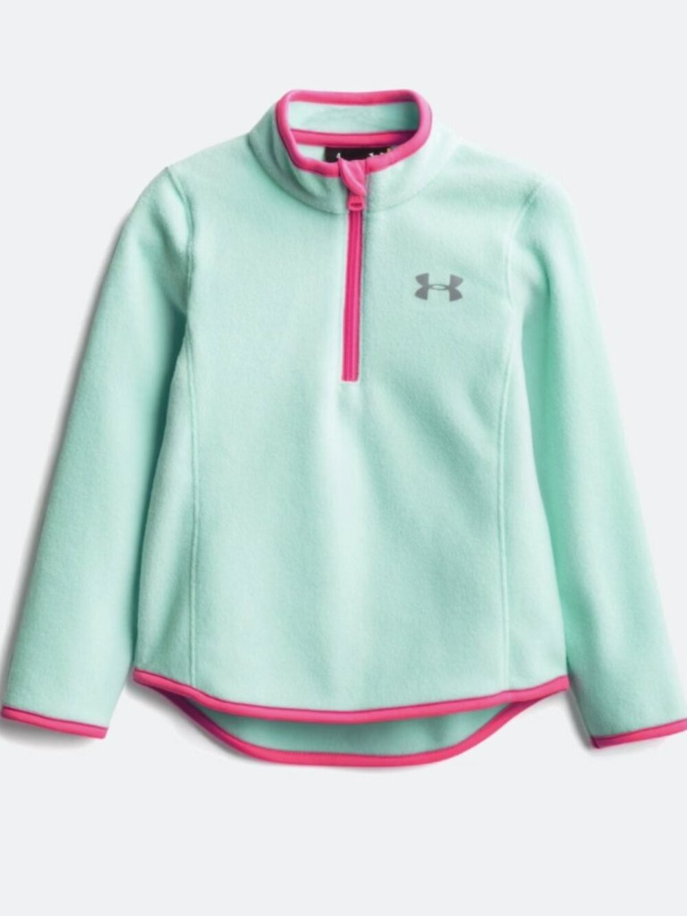 Under Armour | Girls Fleece Pullover | Teal Aqua Pink | Size 6